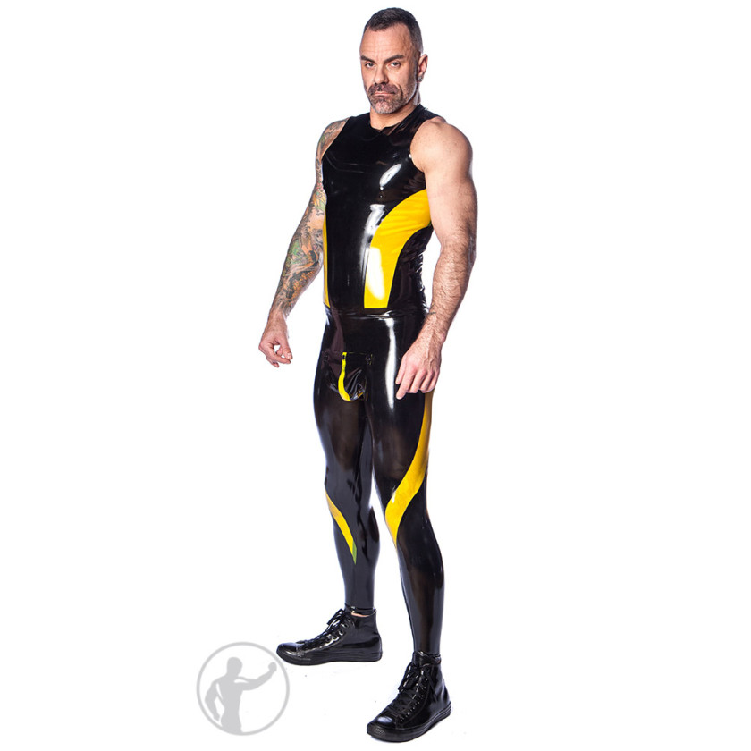 Rubber Vortex Sleeveless Top