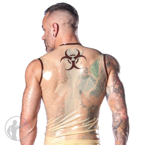 Rubber Biohazard Sleeveless T-shirt