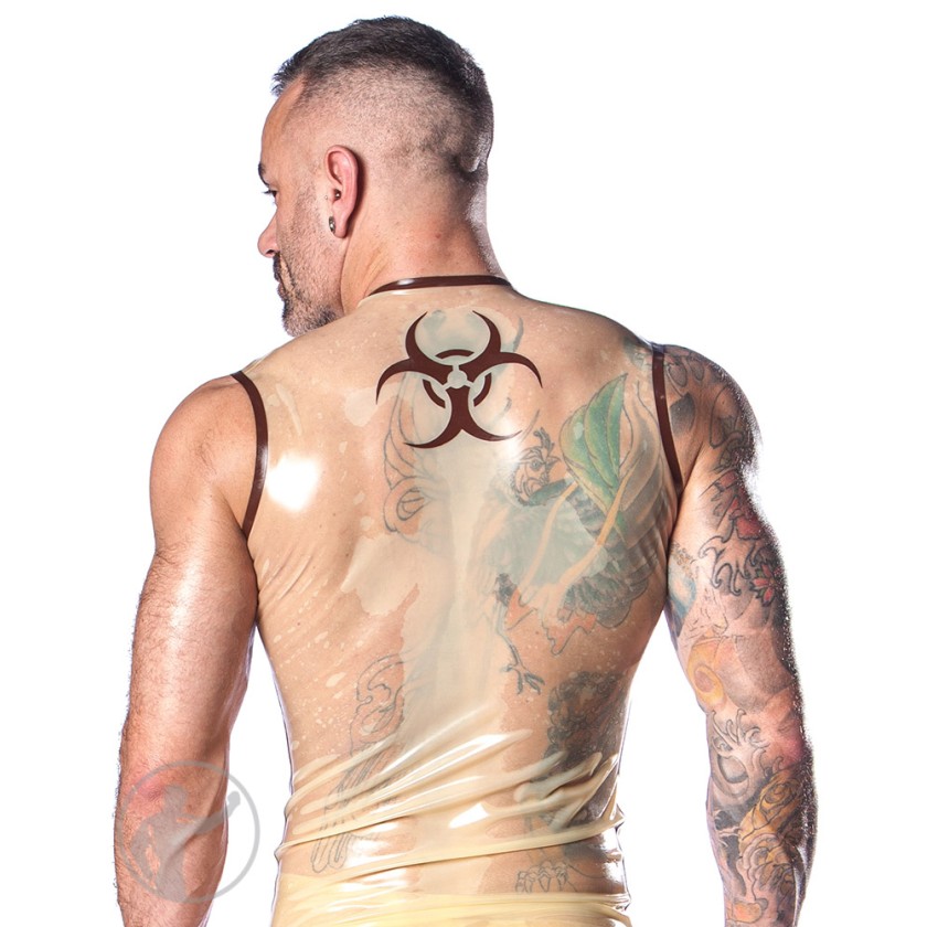 Rubber Biohazard Sleeveless T-shirt