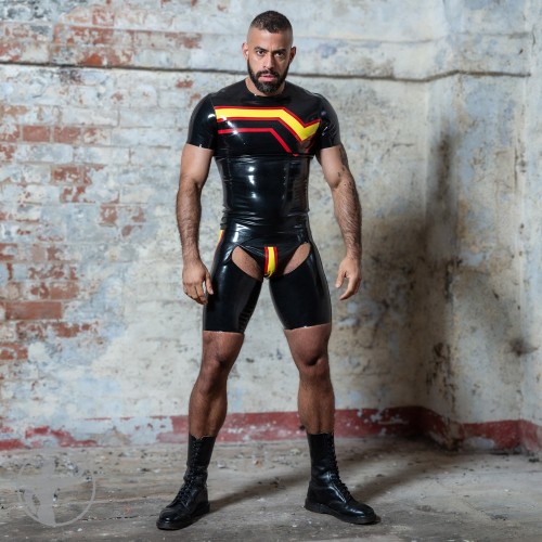 Rubber Pride Flag T-shirt, Chap Shorts & Jock Bundle