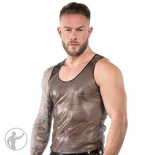 Rubber Mesh Tank Top