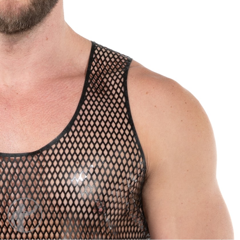 Rubber Mesh Tank Top