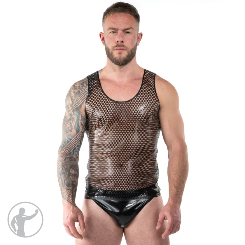 Rubber Mesh Tank Top