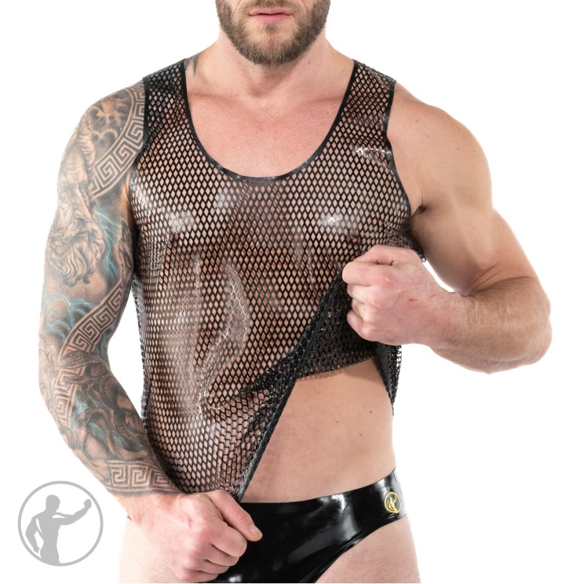 Rubber Mesh Tank Top
