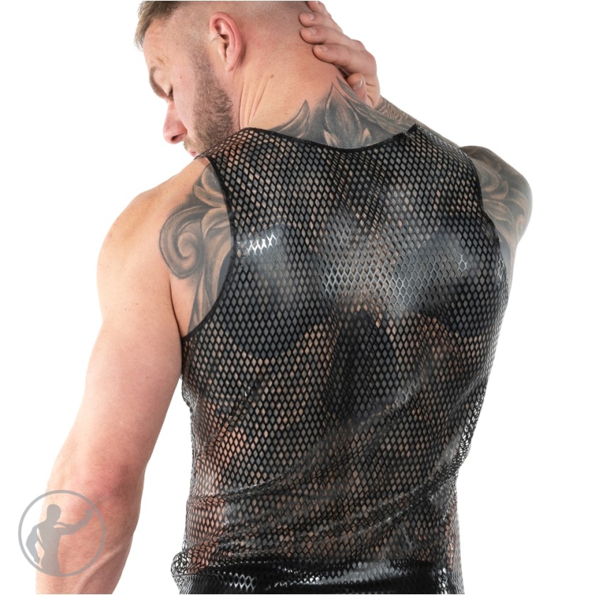 Rubber Mesh Tank Top