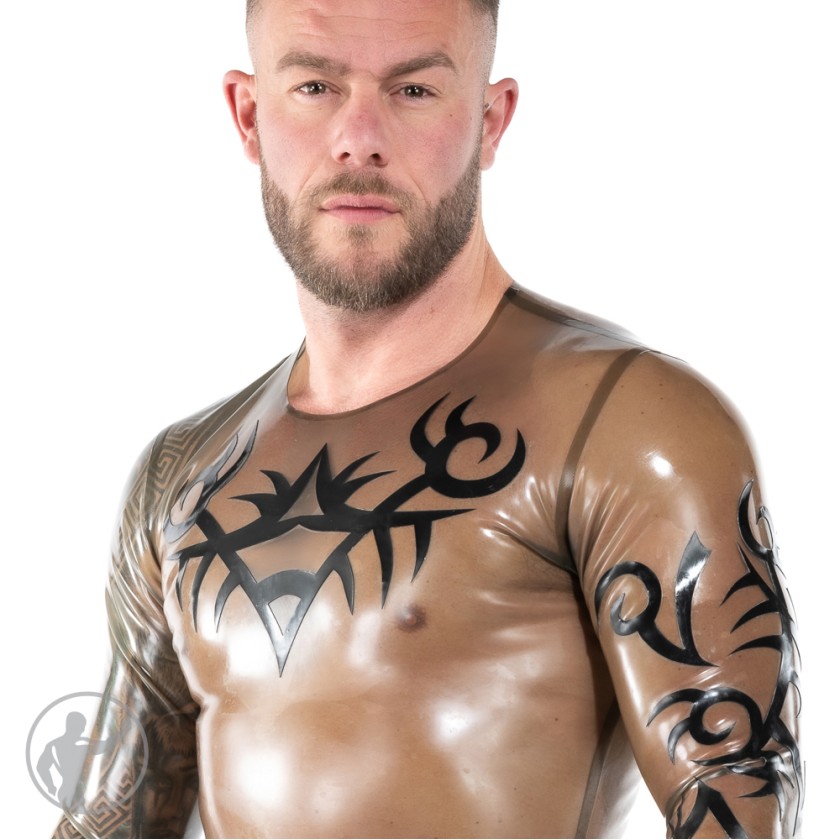 Rubber Tribal Tattoo Long Sleeve T-Shirt