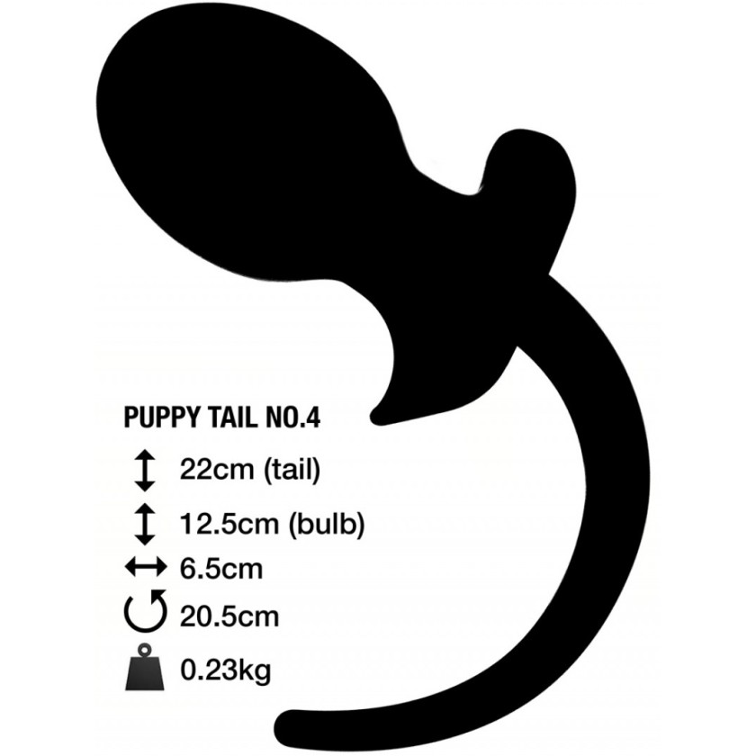 Puppy Tail Butt Plug No 4