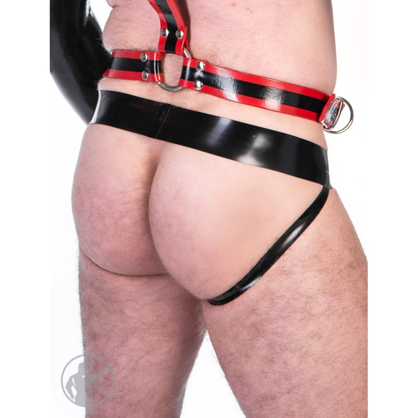 Rubber Three Panel Jockstrap