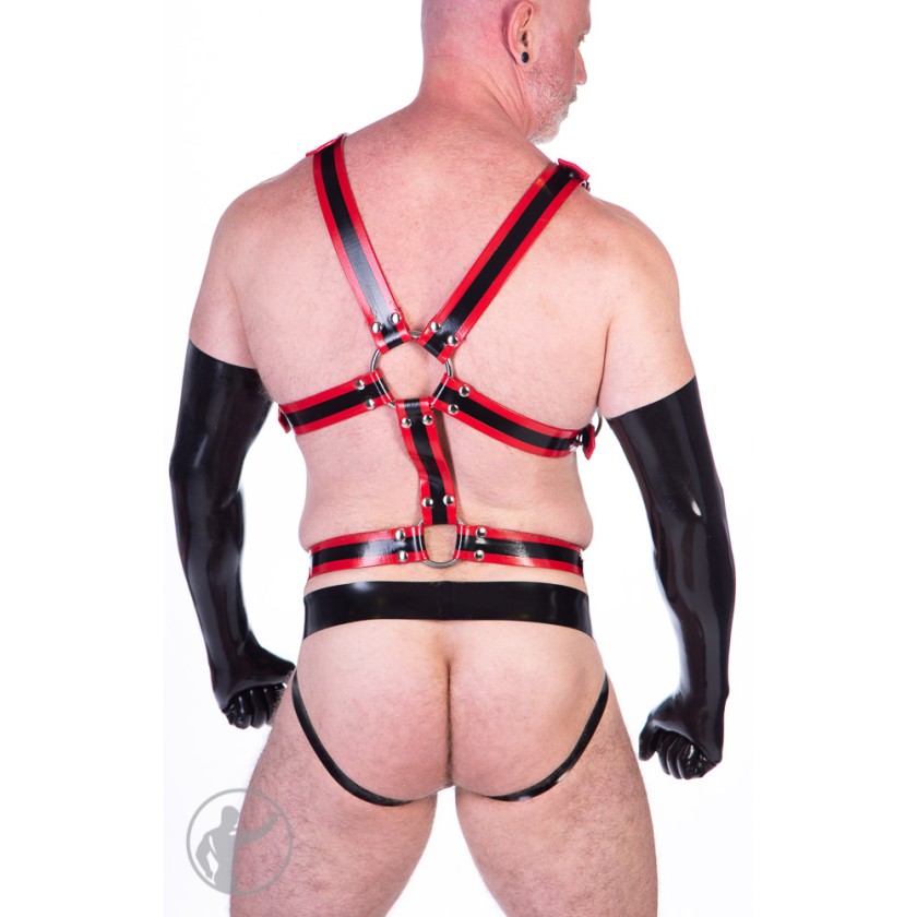 Rubber Three Panel Jockstrap 30" 32" 34" 36" 38" 40"