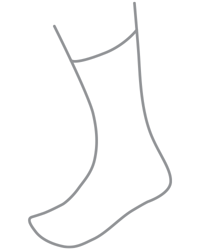 Sizing guide ankle socks image