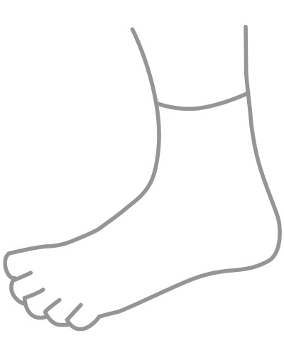 Sizing guide toe socks image
