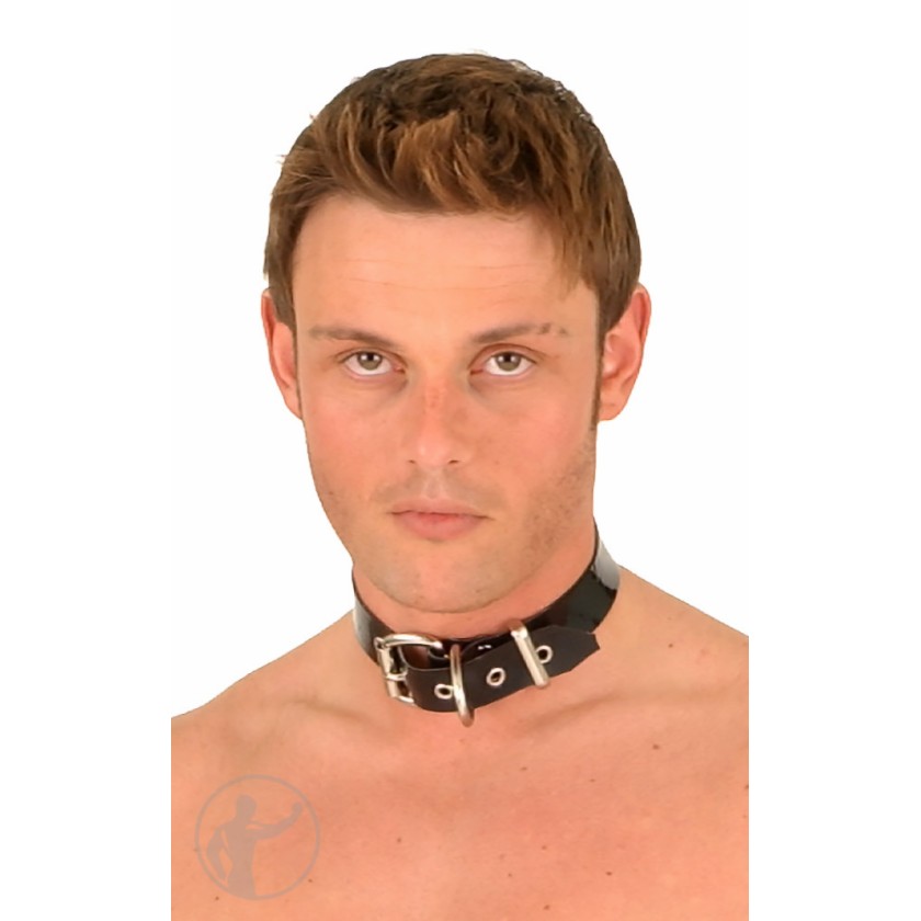 Rubber Premium 2.5cm 1" Slave Collar D-ring