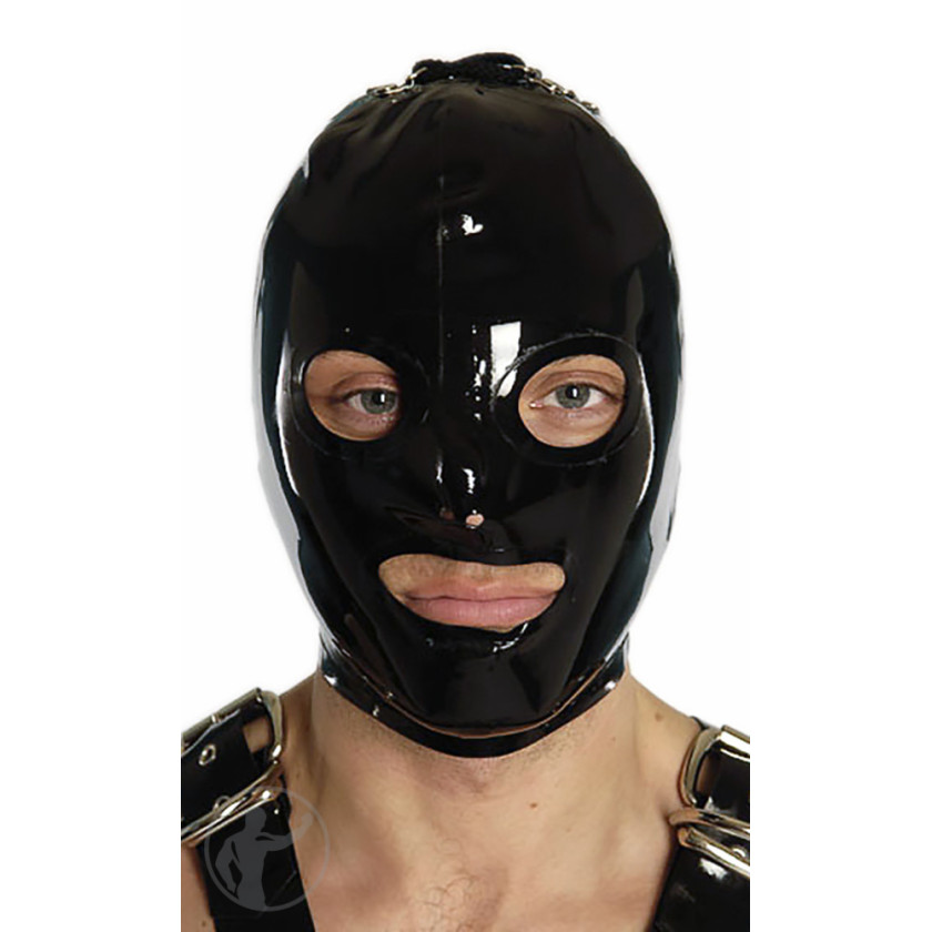 Rubber Gimp Hood Open Eyes & Mouth