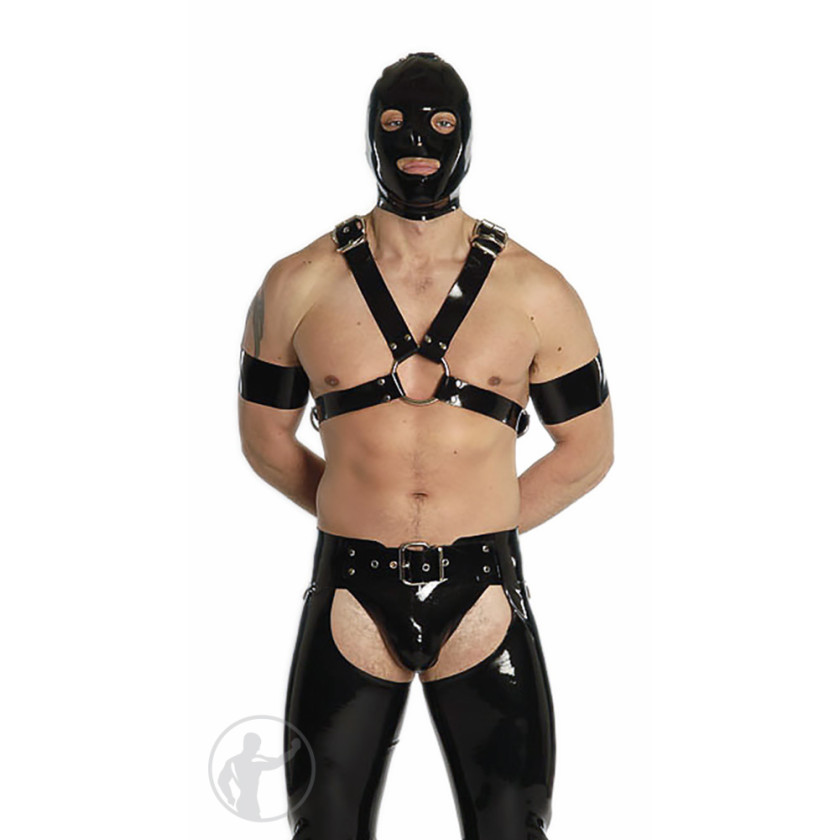 Rubber Gimp Hood Open Eyes & Mouth