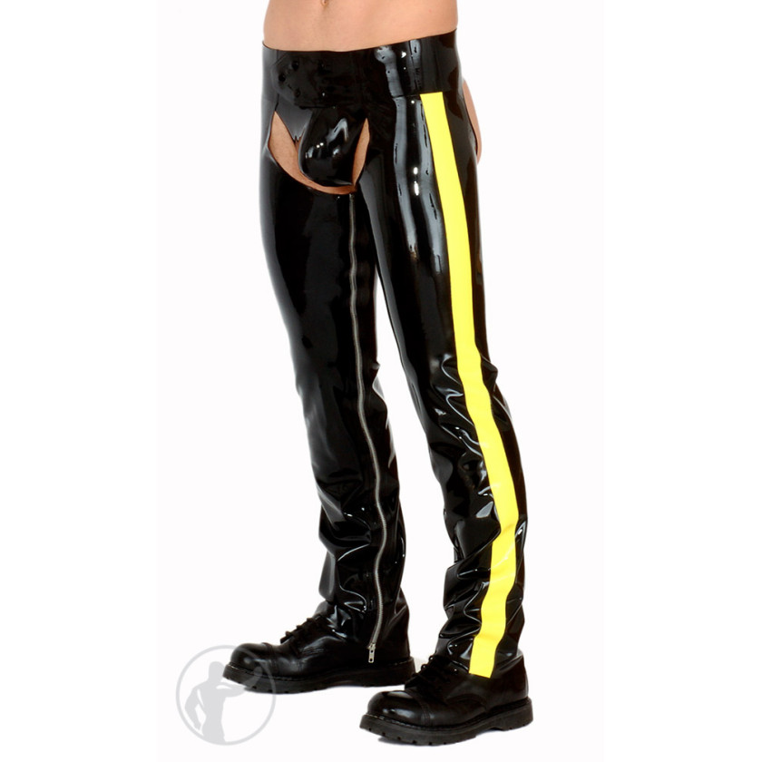 Rubber Chaps With Inside Leg Zips