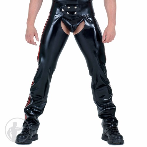 Rubber Chaps With Outside Leg Zips