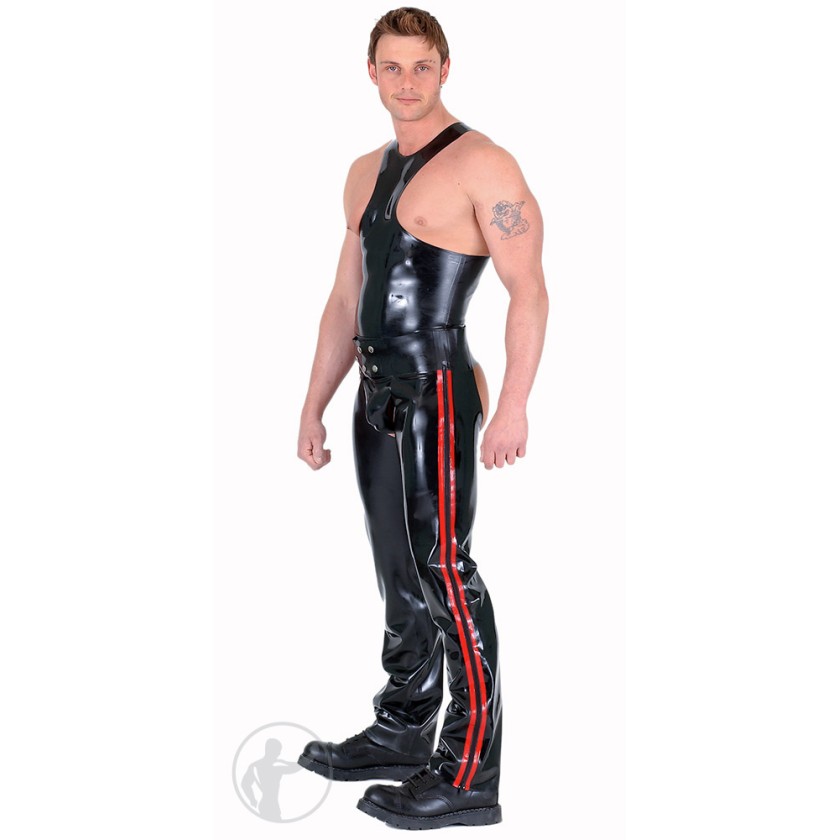 Rubber Chaps With Outside Leg Zips
