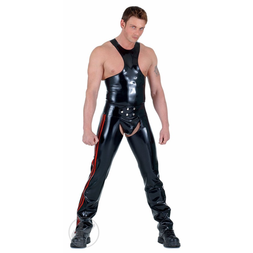 Rubber Chaps With Outside Leg Zips