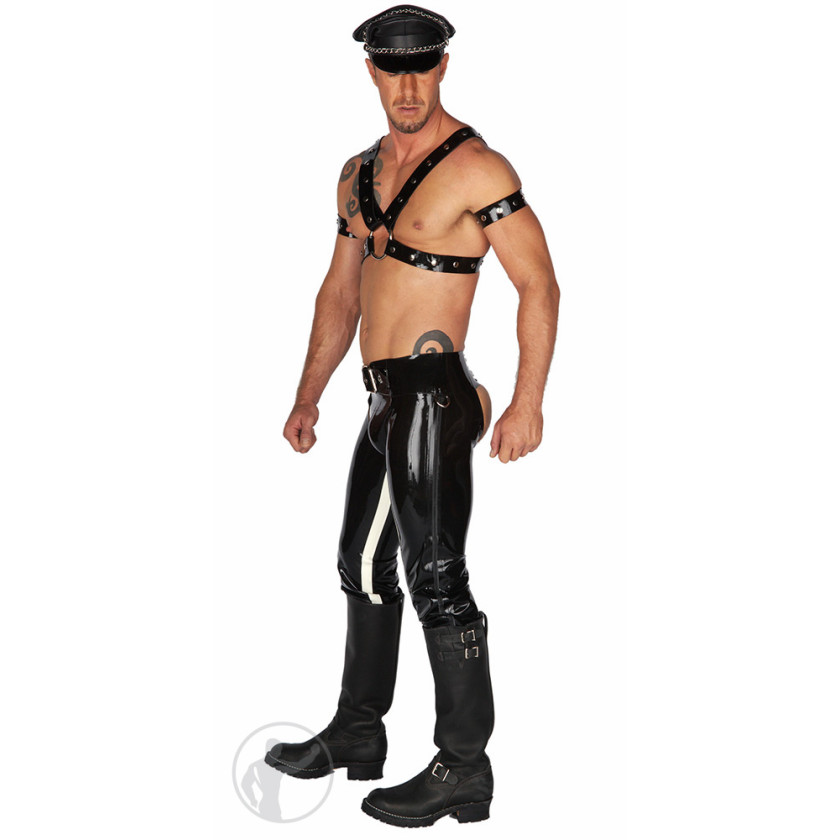 Rubber Chaps With Buckle Waist Band