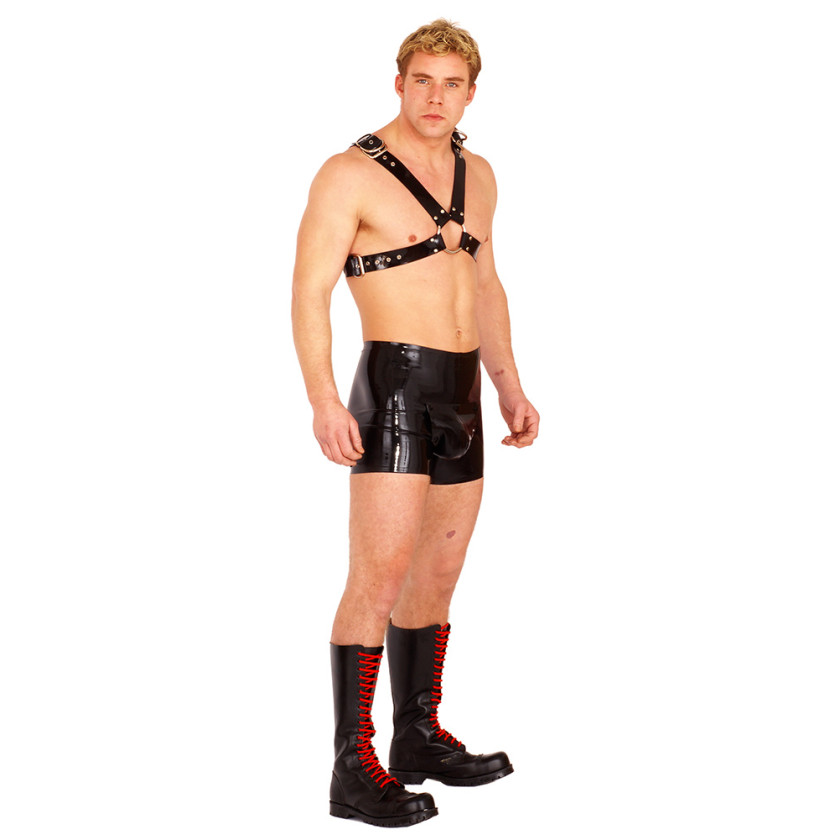 Rubber Boxer Shorts Cod Piece