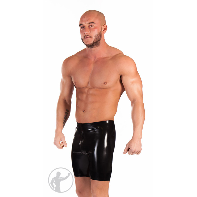 Rubber Cycle Shorts Thru Zip