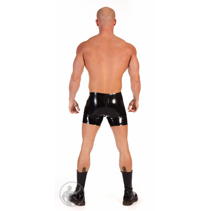 Rubber Boxer Shorts Thru Zip Small XL