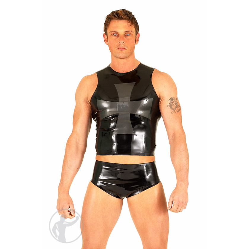 Rubber Midi Shorts