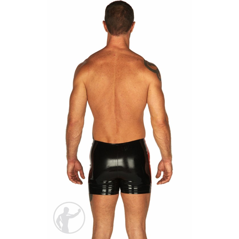 Rubber Boxer Shorts Contrasting Crotch zip S