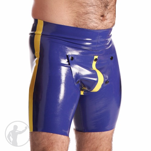 Rubber Track Shorts With Cod Piece