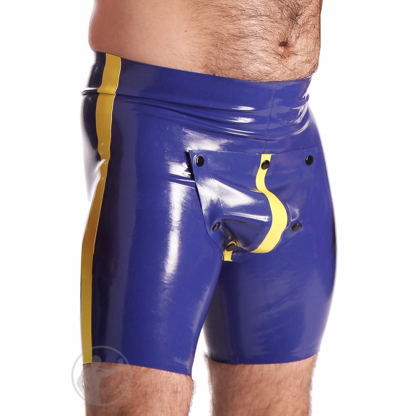 Rubber Track Shorts With Cod Piece