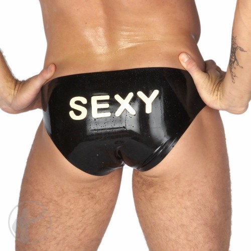 Rubber Swim Briefs