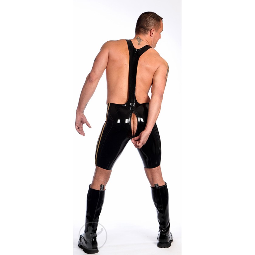 Rubber Olympus Wrestler Singlet Thru Zip