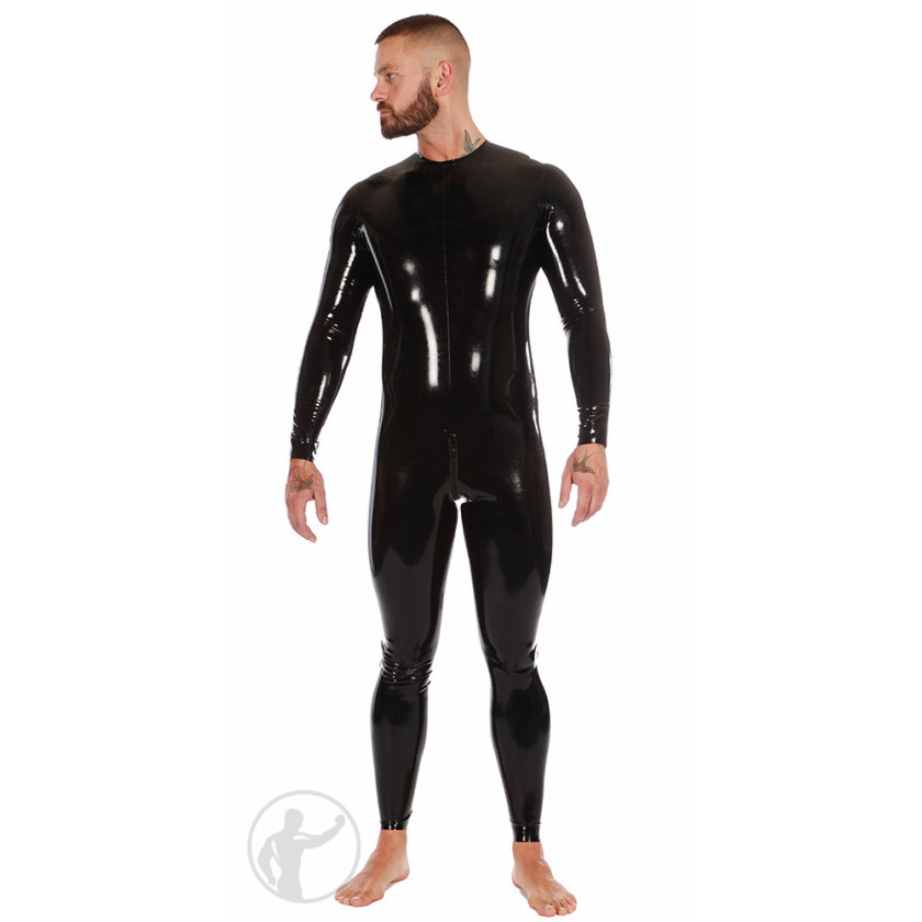 Rubber Neck Entry Catsuit Thru Zip