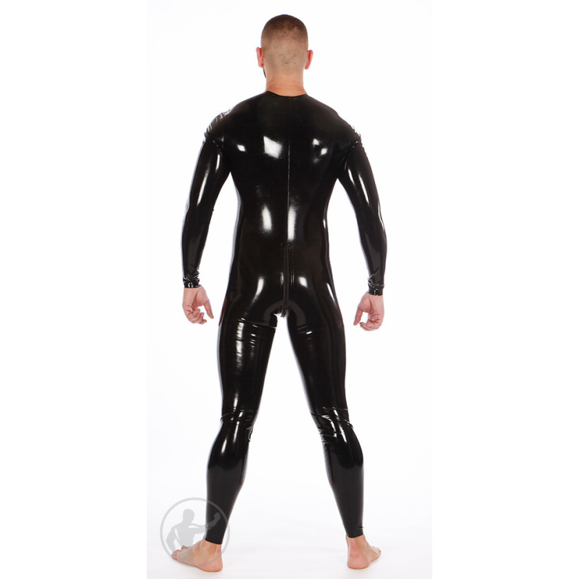 Rubber Neck Entry Catsuit Thru Zip