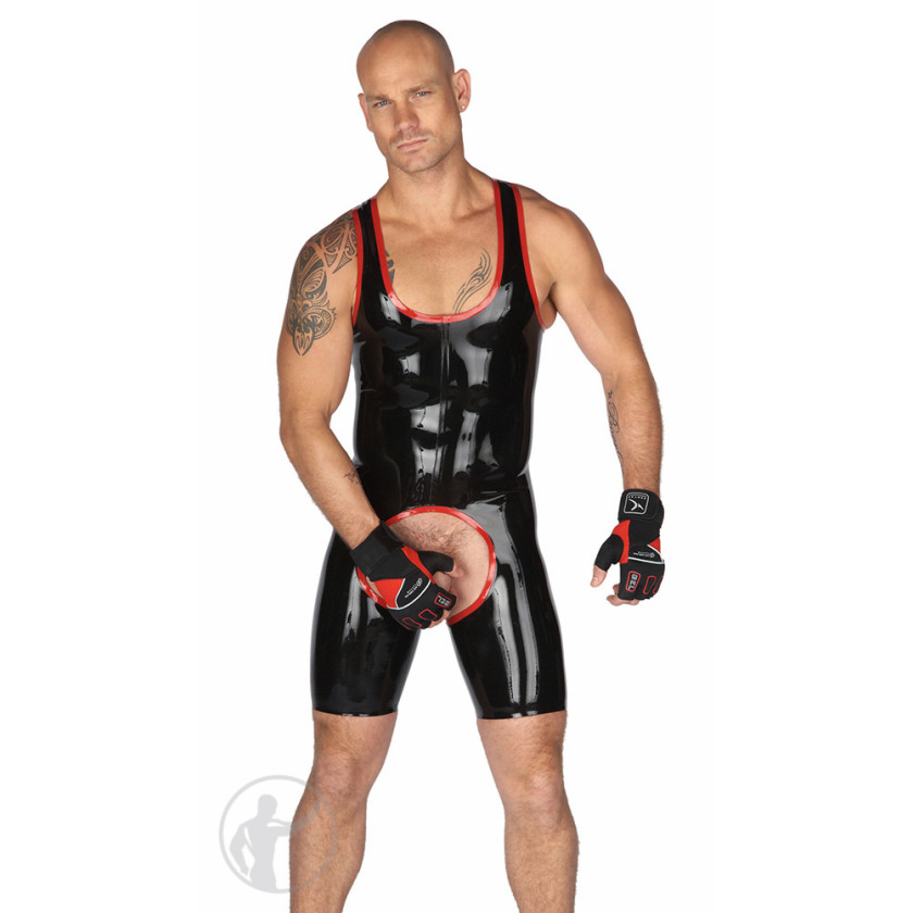 Rubber Y-Back Chaps Suit