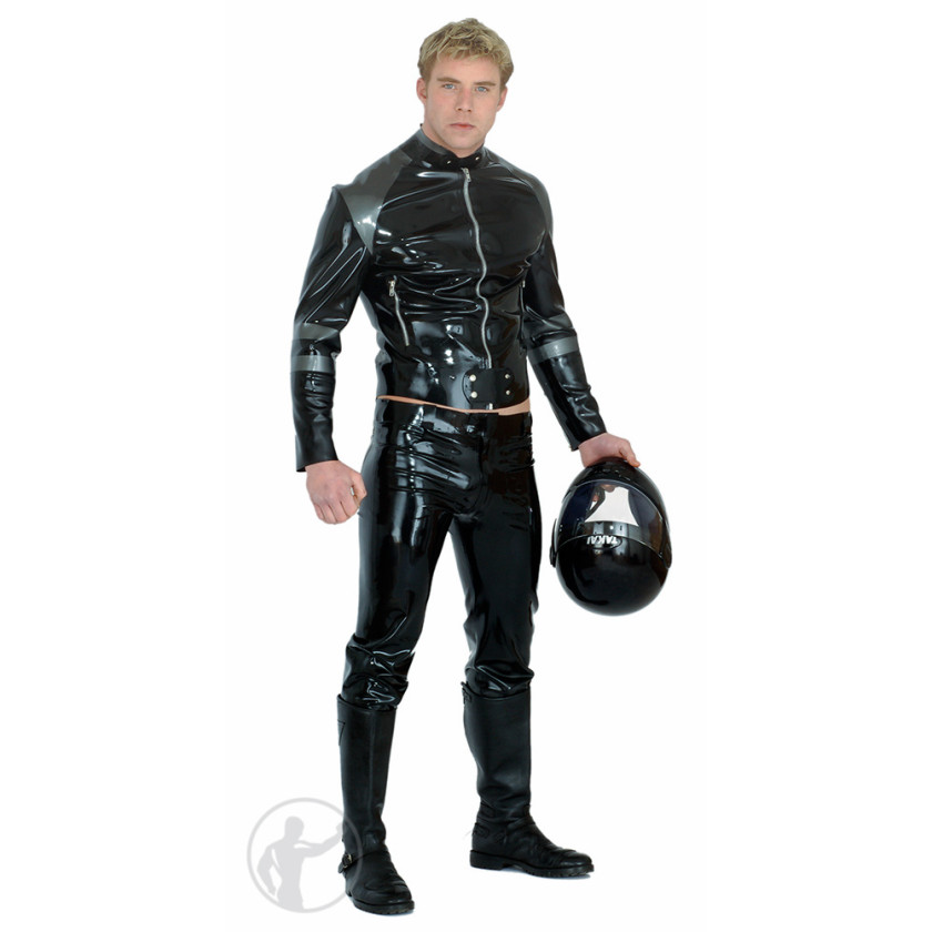 Rubber Biker Jacket