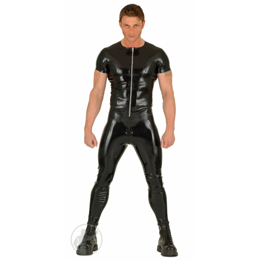 Rubber T-Shirt Front Zip Extra Small & Small