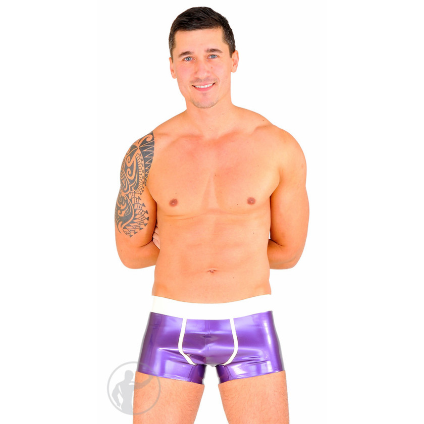 Rubber Contrast Hipster Boxer Briefs