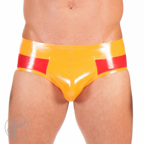 Rubber Low Rise Hip Briefs