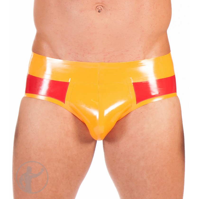 Rubber Low Rise Hip Briefs