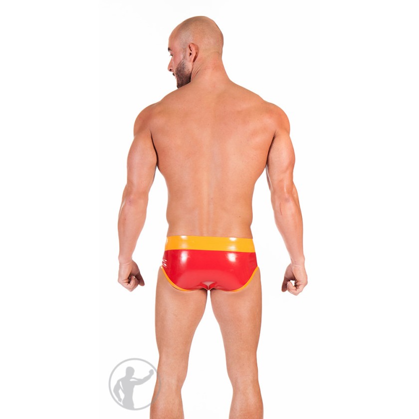 Rubber Low Rise Hip Briefs