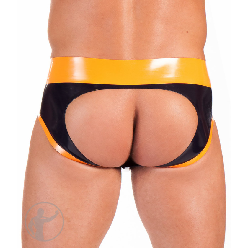 Rubber Backless Contrast Briefs