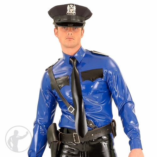 Rubber American Style Police Shirt
