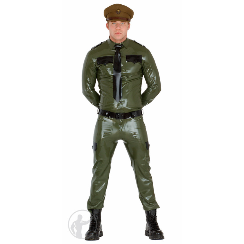 Premium Quality Rubber Army Military Pants - Have Front, Back & Side  Pockets - Handmade in the UK - Sizes 24 -50 waist