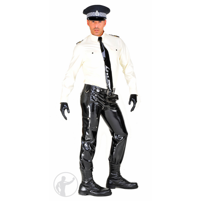Rubber British Style Police Shirt