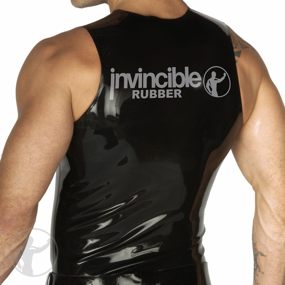 MENS RUBBER SLEEVELESS T SHIRT